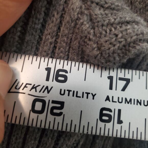 Merona Waterfall Cardigan Soft Comfort Knit Womens Size M Gray Open Front - Picture 8 of 11